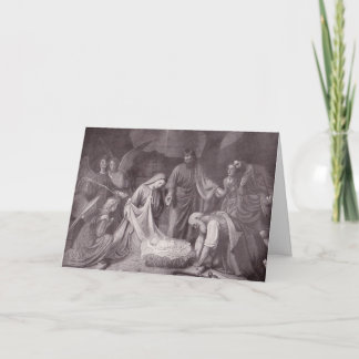 Vintage Nativity Card