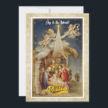 Vintage Nativity Christmas I Classic Religious Hol Holiday Card<br><div class="desc">Vintage Nativity Christmas Card - Classic Religious Holiday Greeting. Share the true meaning of Christmas with this beautiful vintage-style nativity scene greeting card. Featuring Mary, Joseph, baby Jesus, angels, and the Star of Bethlehem, this design evokes classic holiday charm. Perfect for sending warm wishes to loved ones during the festive...</div>