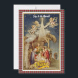 Vintage Nativity Christmas I Classic Religious Hol Holiday Card<br><div class="desc">Vintage Nativity Christmas Card - Classic Religious Holiday Greeting. Share the true meaning of Christmas with this beautiful vintage-style nativity scene greeting card. Featuring Mary, Joseph, baby Jesus, angels, and the Star of Bethlehem, this design evokes classic holiday charm. Perfect for sending warm wishes to loved ones during the festive...</div>