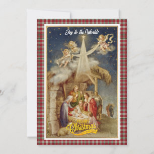 Vintage Nativity Christmas I Classic Religious Hol Holiday Card