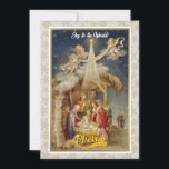 Vintage Nativity Christmas I Classic Religious Hol Holiday Card<br><div class="desc">Vintage Nativity Christmas Card - Classic Religious Holiday Greeting. Share the true meaning of Christmas with this beautiful vintage-style nativity scene greeting card. Featuring Mary, Joseph, baby Jesus, angels, and the Star of Bethlehem, this design evokes classic holiday charm. Perfect for sending warm wishes to loved ones during the festive...</div>