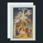 Vintage Nativity Christmas I Classic Religious Hol Holiday Card<br><div class="desc">Vintage Nativity Christmas Card - Classic Religious Holiday Greeting. Share the true meaning of Christmas with this beautiful vintage-style nativity scene greeting card. Featuring Mary, Joseph, baby Jesus, angels, and the Star of Bethlehem, this design evokes classic holiday charm. Perfect for sending warm wishes to loved ones during the festive...</div>