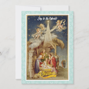 Vintage Nativity Christmas I Classic Religious Hol Holiday Card
