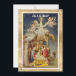 Vintage Nativity Christmas I Classic Religious Hol Holiday Card<br><div class="desc">Vintage Nativity Christmas Card - Classic Religious Holiday Greeting. Share the true meaning of Christmas with this beautiful vintage-style nativity scene greeting card. Featuring Mary, Joseph, baby Jesus, angels, and the Star of Bethlehem, this design evokes classic holiday charm. Perfect for sending warm wishes to loved ones during the festive...</div>
