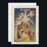 Vintage Nativity Christmas I Classic Religious Holiday Card<br><div class="desc">Vintage Nativity Christmas Card - Classic Religious Holiday Greeting. Share the true meaning of Christmas with this beautiful vintage-style nativity scene greeting card. Featuring Mary, Joseph, baby Jesus, angels, and the Star of Bethlehem, this design evokes classic holiday charm. Perfect for sending warm wishes to loved ones during the festive...</div>