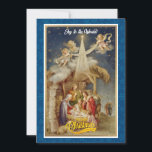 Vintage Nativity Christmas I Classic Religious Holiday Card<br><div class="desc">Vintage Nativity Christmas Card - Classic Religious Holiday Greeting. Share the true meaning of Christmas with this beautiful vintage-style nativity scene greeting card. Featuring Mary, Joseph, baby Jesus, angels, and the Star of Bethlehem, this design evokes classic holiday charm. Perfect for sending warm wishes to loved ones during the festive...</div>