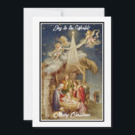 Vintage Nativity Christmas I Classic Religious Holiday Card<br><div class="desc">Vintage Nativity Christmas Card - Classic Religious Holiday Greeting. Share the true meaning of Christmas with this beautiful vintage-style nativity scene greeting card. Featuring Mary, Joseph, baby Jesus, angels, and the Star of Bethlehem, this design evokes classic holiday charm. Perfect for sending warm wishes to loved ones during the festive...</div>
