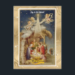 Vintage Nativity Christmas I Classic Religious Holiday Postcard<br><div class="desc">Vintage Nativity Christmas Card - Classic Religious Holiday Greeting. Share the true meaning of Christmas with this beautiful vintage-style nativity scene greeting card. Featuring Mary, Joseph, baby Jesus, angels, and the Star of Bethlehem, this design evokes classic holiday charm. Perfect for sending warm wishes to loved ones during the festive...</div>