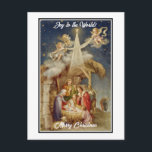 Vintage Nativity Christmas I Classic Religious Holiday Postcard<br><div class="desc">Vintage Nativity Christmas Card - Classic Religious Holiday Greeting. Share the true meaning of Christmas with this beautiful vintage-style nativity scene greeting card. Featuring Mary, Joseph, baby Jesus, angels, and the Star of Bethlehem, this design evokes classic holiday charm. Perfect for sending warm wishes to loved ones during the festive...</div>