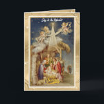 Vintage Nativity Christmas I Classic Religious Note Card<br><div class="desc">Vintage Nativity Christmas Card - Classic Religious Holiday Greeting. Share the true meaning of Christmas with this beautiful vintage-style nativity scene greeting card. Featuring Mary, Joseph, baby Jesus, angels, and the Star of Bethlehem, this design evokes classic holiday charm. Perfect for sending warm wishes to loved ones during the festive...</div>