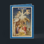 Vintage Nativity Christmas I Classic Religious Note Card<br><div class="desc">Vintage Nativity Christmas Card - Classic Religious Holiday Greeting. Share the true meaning of Christmas with this beautiful vintage-style nativity scene greeting card. Featuring Mary, Joseph, baby Jesus, angels, and the Star of Bethlehem, this design evokes classic holiday charm. Perfect for sending warm wishes to loved ones during the festive...</div>