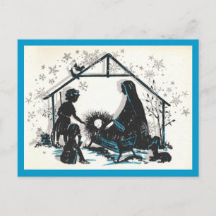 Vintage Nativity Postcard