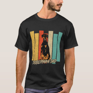 Vintage Natural Ear Doberman Dog Dad Dog Owner Fat T-Shirt