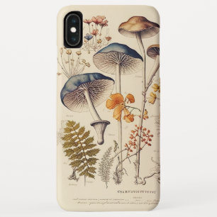 Vintage Naturalist Mushroom iPhone XS Max Case