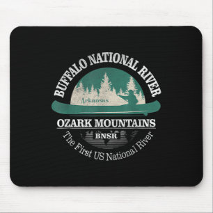 Vintage Nature Buffalo National River Hiking Mount Mouse Mat