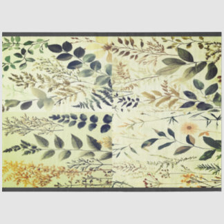 Vintage Nature Collage Tissue Paper by Elsie Lane