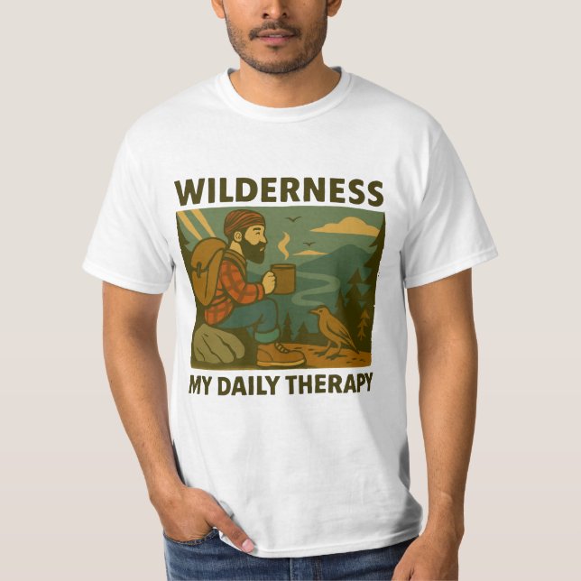 Vintage Nature Hiking T-Shirt (Front)