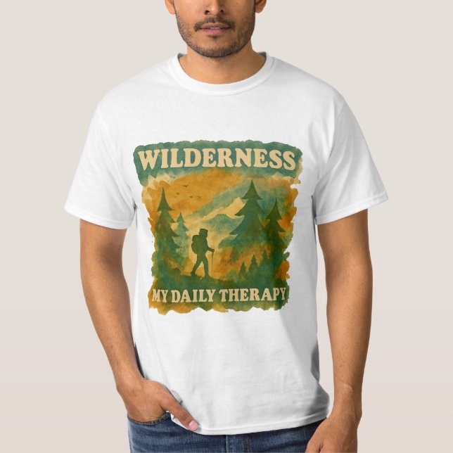 Vintage Nature Hiking T-Shirt (Front)