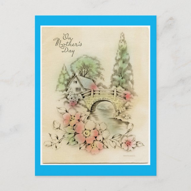 Vintage Nature Scene Postcard (Front)