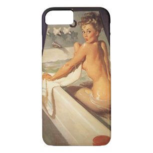 Vintage Naughty Dirty Pin Up Girl Case-Mate iPhone Case