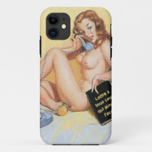 Vintage Naughty Hello Pin Up Girl Case-Mate iPhone Case