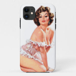 Vintage Naughty SweetHeart Pin Up Girl Case-Mate iPhone Case