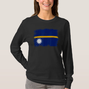 Vintage Nauru Flag Nauruan Independence Day T-Shirt