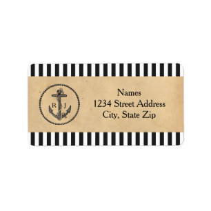 Vintage Nautical Anchor - Address Labels