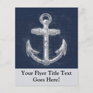 Vintage Nautical Anchor Flyer