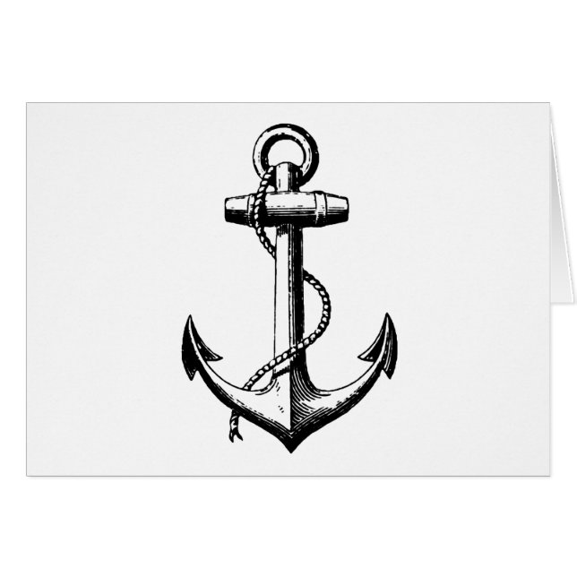 Vintage Nautical Anchor Illustration (Front Horizontal)