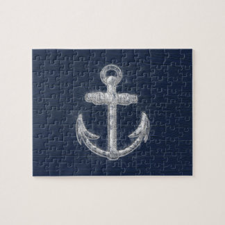 Vintage Nautical Anchor Jigsaw Puzzle