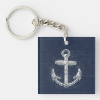 Vintage Nautical Anchor Key Ring