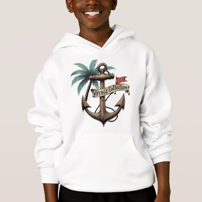 Vintage Nautical Anchor & Palm Tree - Maritime  (Front)