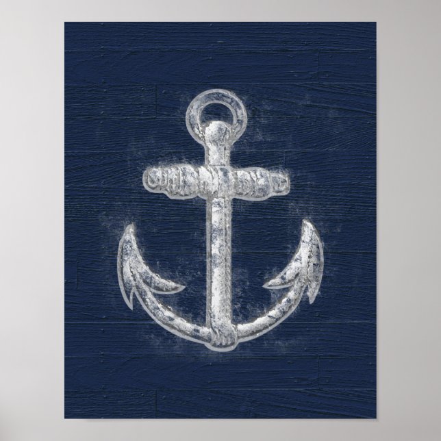 Vintage Nautical Anchor Poster (Front)