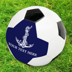 Vintage Nautical Anchor Rope Your Text Here Football
