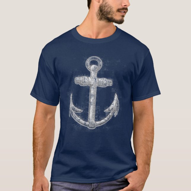 Vintage Nautical Anchor T-Shirt (Front)