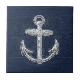 Vintage Nautical Anchor Tile
