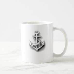 Vintage nautical classy anchor coffee mug