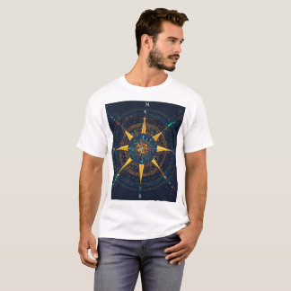 Vintage Nautical Compass Rose T-Shirt