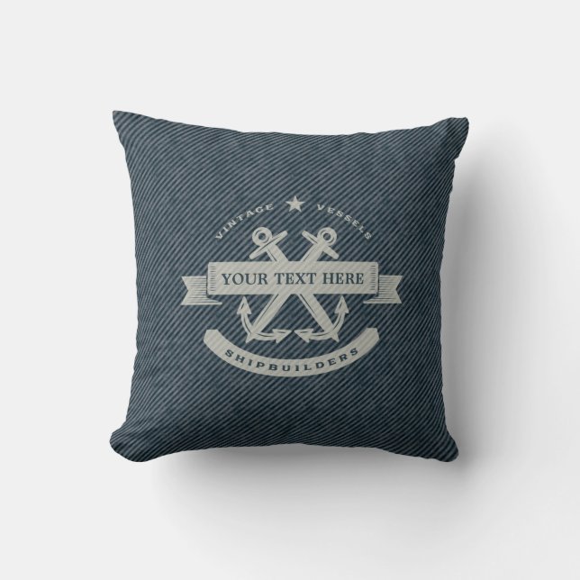 Vintage Nautical Cushion (Front)