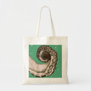 Vintage Nautical Octopus Tentacle Tattoo Art Tote