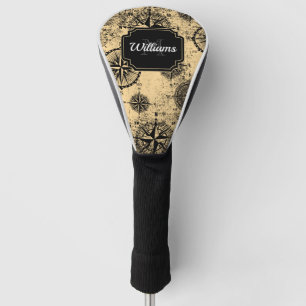 Vintage Nautical Pattern Golf Head Cover