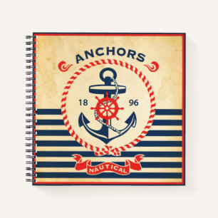 Vintage Nautical Poster Notebook