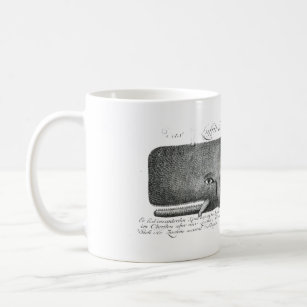 Vintage nautical scrimshaw whale steampunk hipster coffee mug