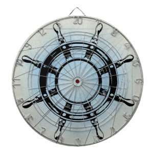 Vintage Nautical Ship's Wheel for Navigation Dartboard