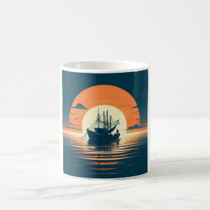 Vintage/Nautical shrimp/fishing Coffee Mug