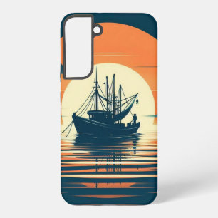 Vintage/Nautical shrimp/fishing Samsung Galaxy Case