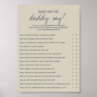 vintage nautical what did daddy say shower game