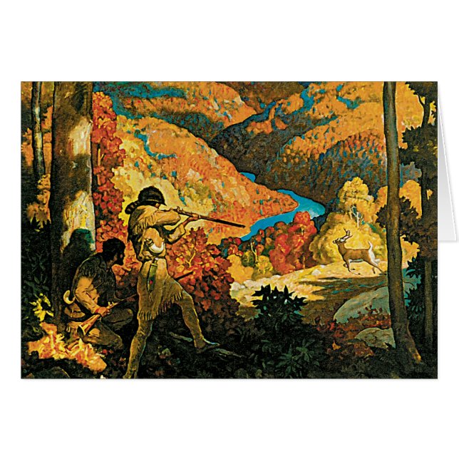 Vintage NC Wyeth Travel Poster, In Old Kentucky (Front Horizontal)