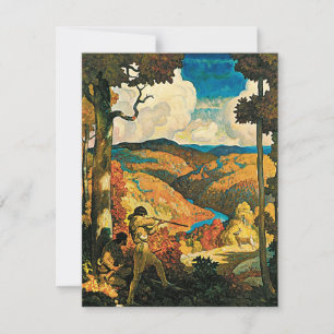 Vintage NC Wyeth Travel Poster, In Old Kentucky